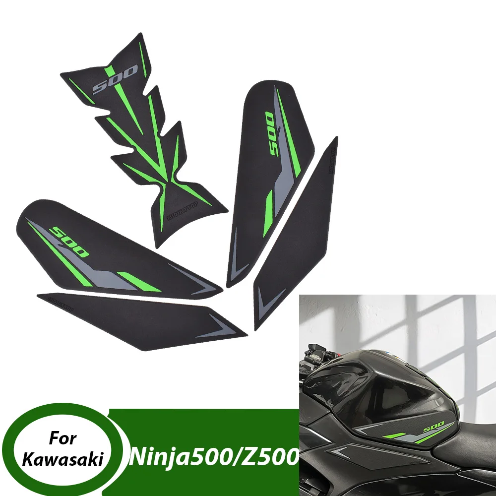 

For Kawasaki Ninja 500 SE Z500 Ninja500 2024-2026 Tank Traction Side Pad Gas Fuel Knee Grip Decal Motorcycle Stickers