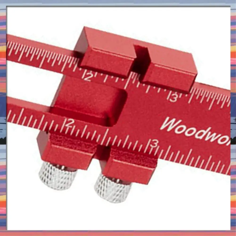 AFBC Woodworking Tools Ruler Ruler Layout Tool Aluminum Precision Ruler With T-Track Metal Slide Stops