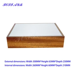300*65*250mm FOSI AYM Wooden Frame Amplifier Case Preamplifier Case Vacuum Tube Amplifier Chassis Shell DIY Box
