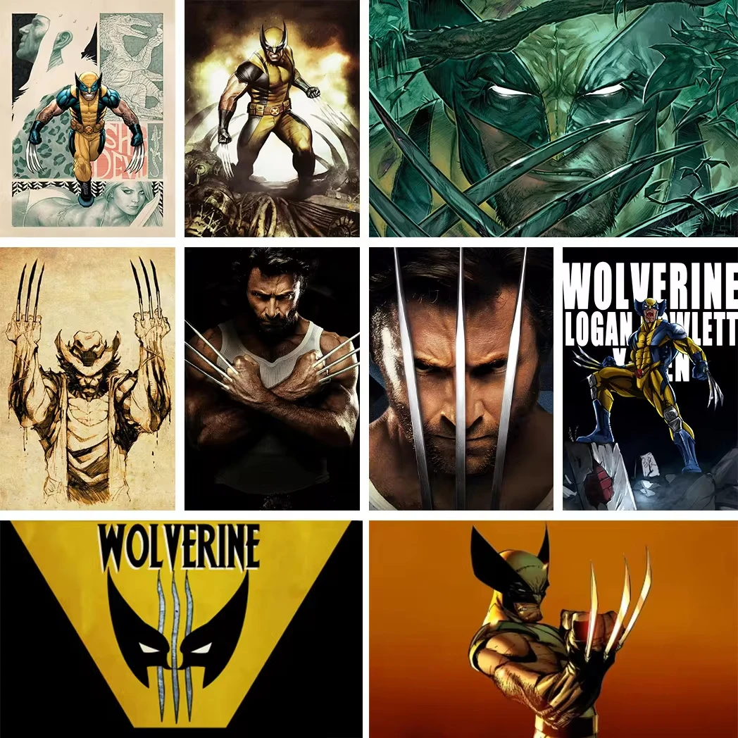 MINISO Marvel Movie X-Men Series Wolverine Domination Home Decor And Living Room Bedroom Wall Art Poster Perfect Canvas Painting