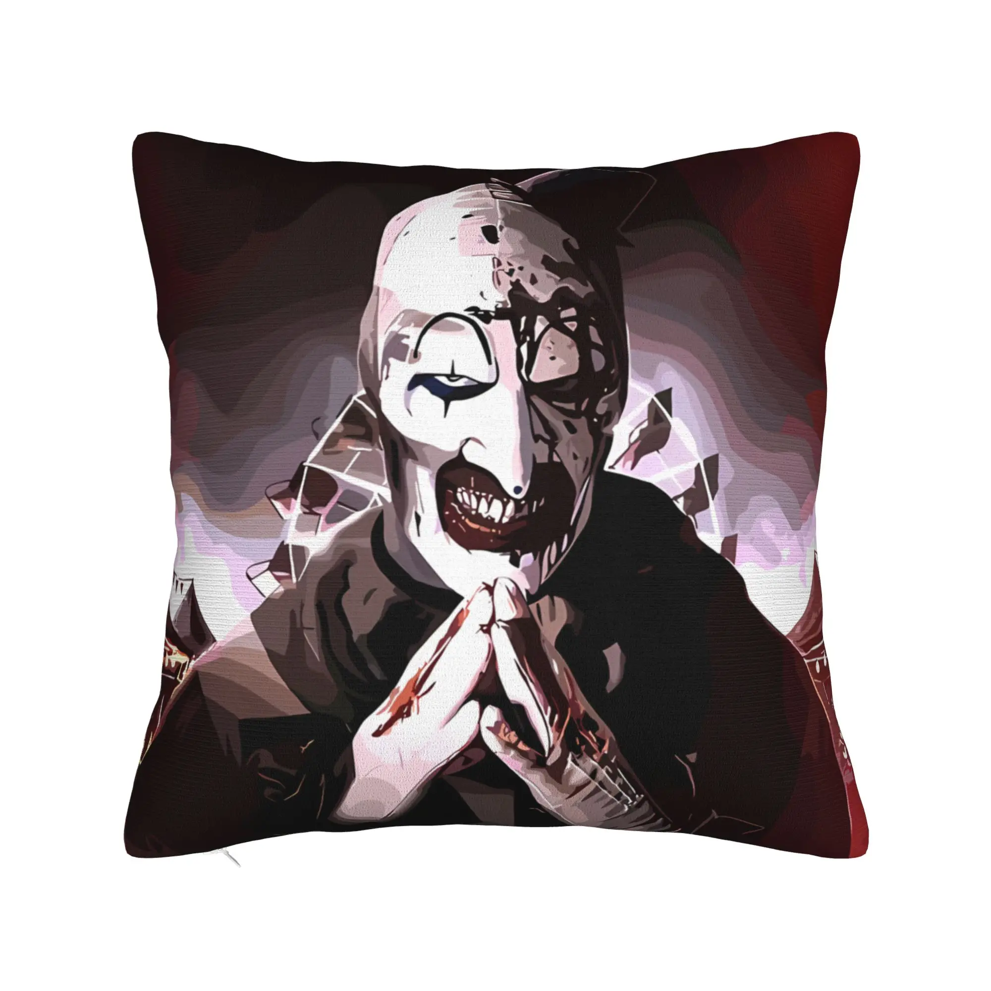 Terrifier Movie Pillow Cover  Morden Pillow Case For Sofa Bedroom Home Decor Print Cushion Cover Gift