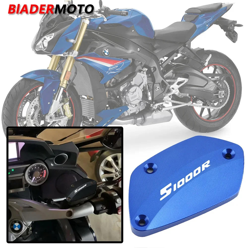 New With Logo S1000R Motorcycle Front Brake Fluid Reservoir Cover Oil Cap Guard For BMW S1000R S 1000 R 2020 2021