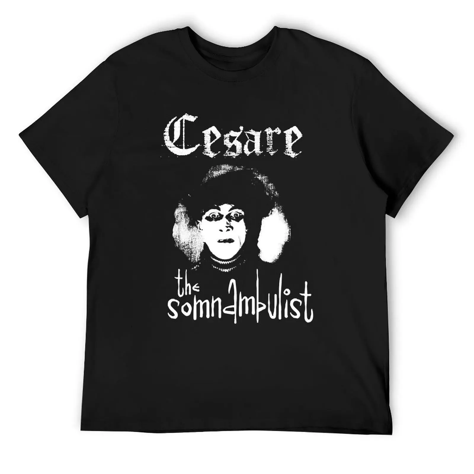 Cabinet Of Dr Caligari T-Shirt oversizeds summer top man clothes cotton t shirt men