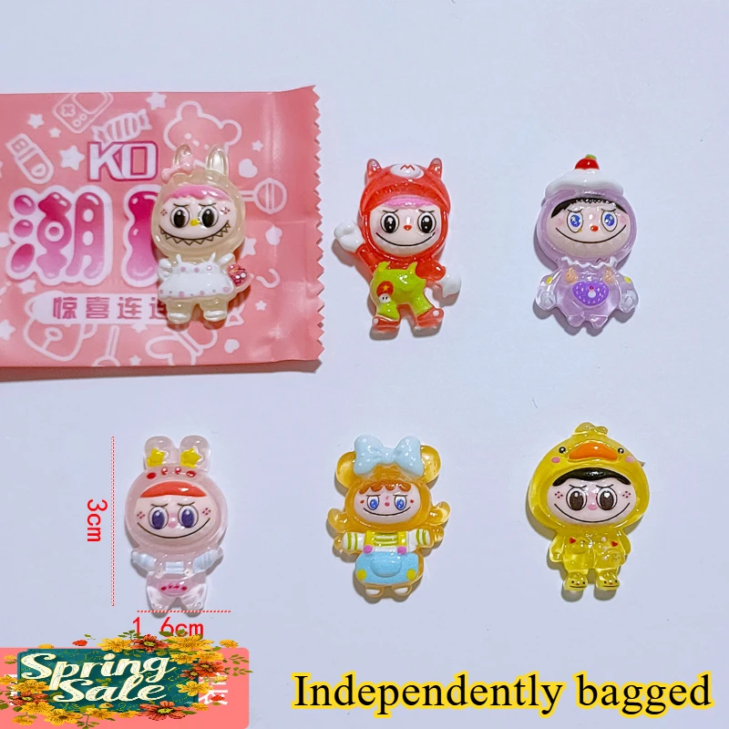 

Popular Anime Labubu Resin Patch Night Light Children's Reward Surprise Gift Miniature Model Toy Trendy Play Random in Bags