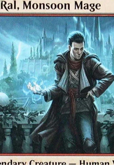 

Holo/Foil Ral, Monsoon Mage (MH3) TCG Волшебные прокси-карты Игра Черный Высочайшее качество Прокси-сбор Настольная игра Колода Коллекционные карты