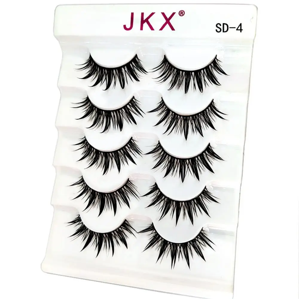 動物実験なしの手作りクラフト厚く長いソフトバンド 3D フェイクミンクまつげつけまつげタイまつげうっすらふわふわ