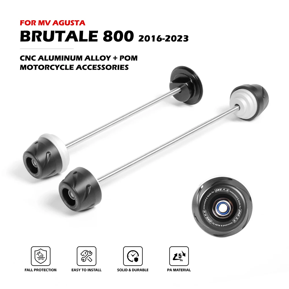 

Brutale 800 RC RR LH44 Rally Front Rear Axle Fork Crash Slider For MV AGUSTA Wheel Anti-Collision Protector Motorcycle Parts