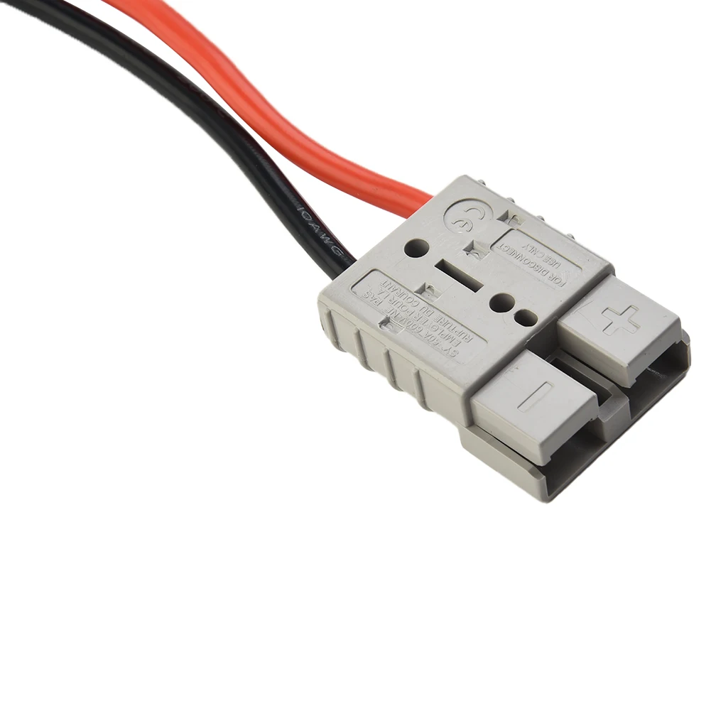 50A 600V Double-End Battery Charging Connector with UL94 V0 Fire-Rated Housing and Silver-Plated Copper Terminals
