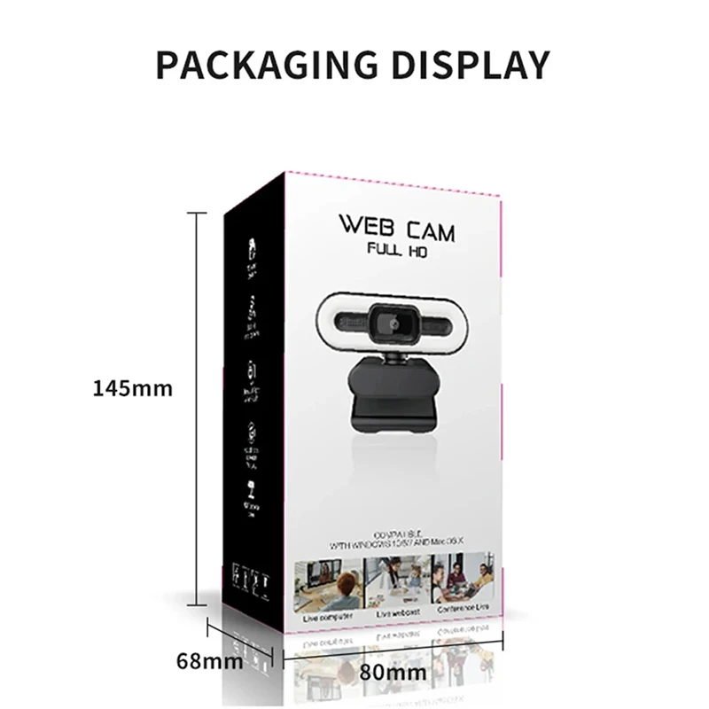 Xiaomi Portable Full HD 1080P 2K 4K Webcam PC Laptop Auto Focus Webcam Live Streaming With Microphone Live Broadcast withLight image 6