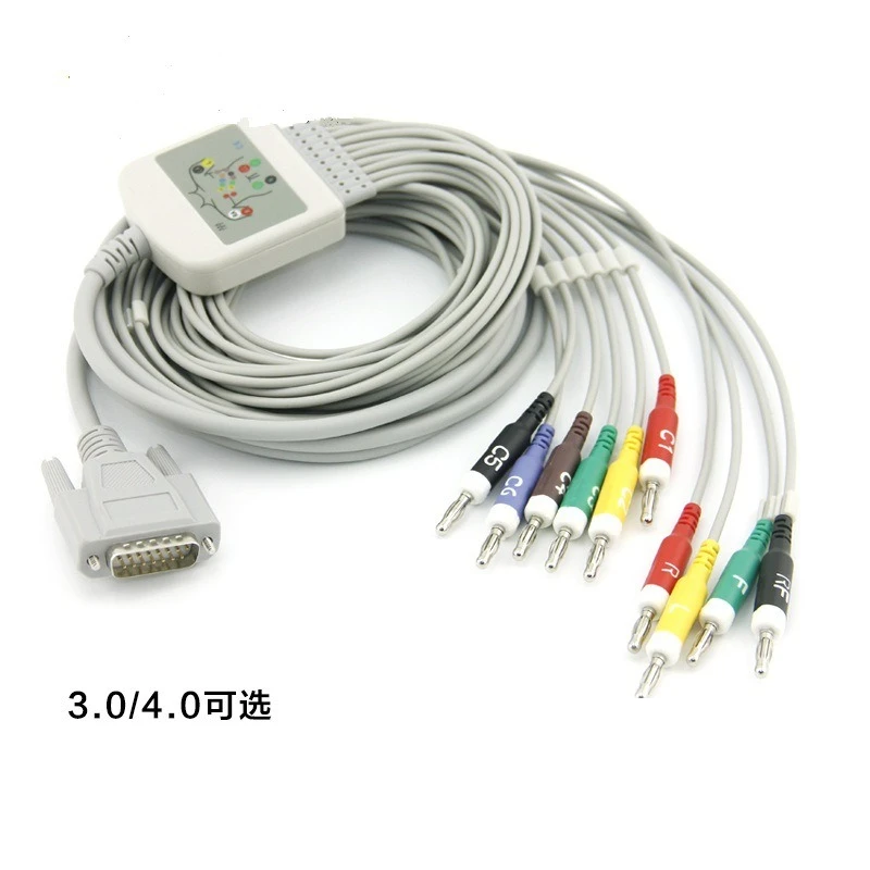 

Best Seller Compatible with Libangs SE-12 Express 1201 1200 SE-1 3 300 601 ECG Machine Lead Cable
