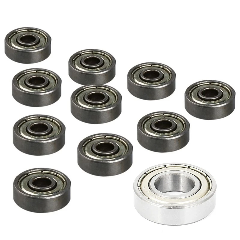 11Pcs Single Row Deep Groove Radial Ball Bearing - 10 Pcs 625ZZ 16 X 5 X 5Mm & 1Pcs 6900Z 10 X 22 X 6Mm