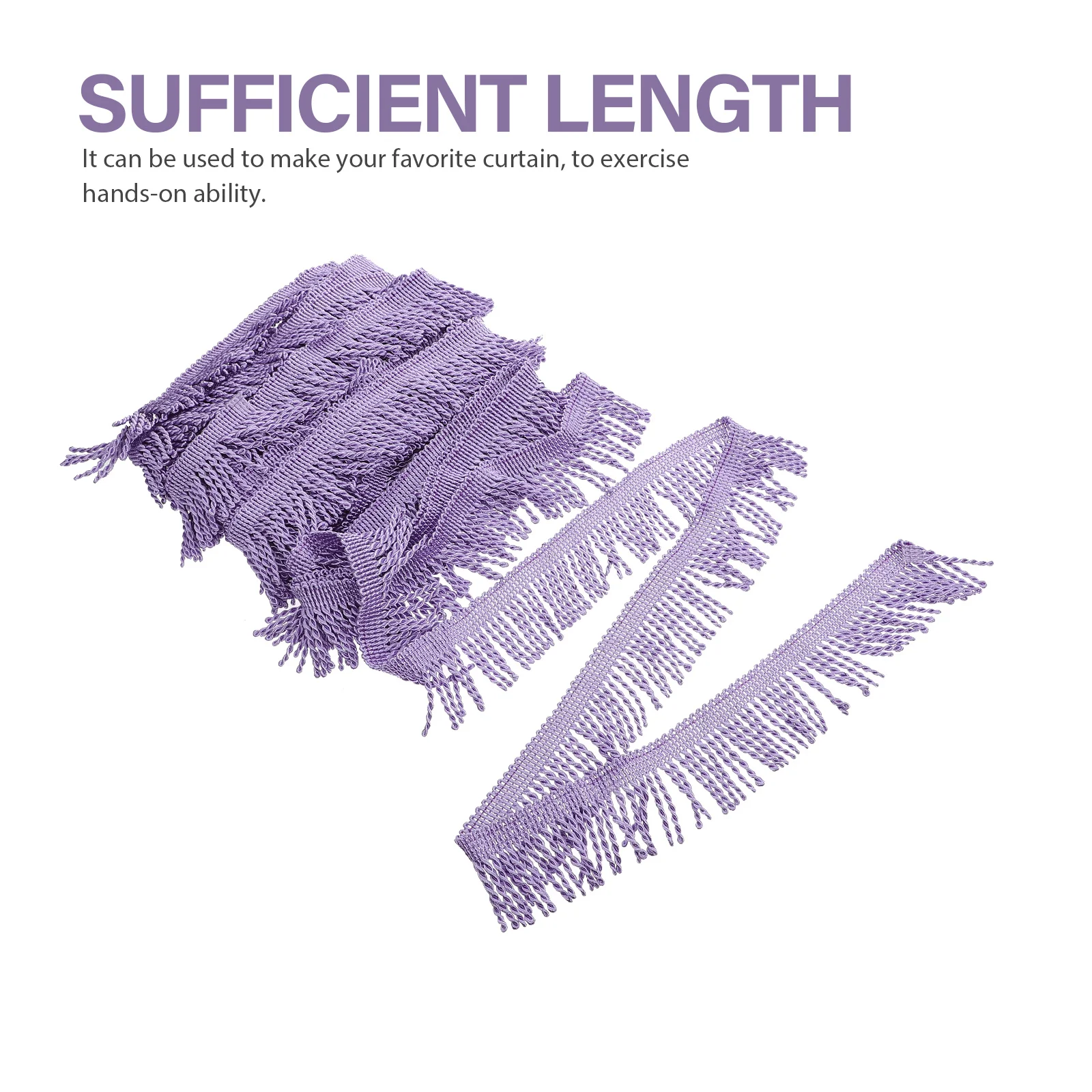 

1 Roll DIY Sewing Trim Delicate Fringe Edging Decorative Tassel Material for Curtain Lamp Shade Fringed Trim Fringed Strip