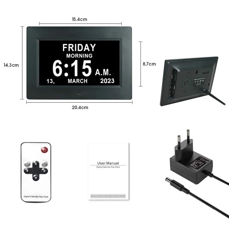 

10.1inch Smart Wall Clocks New 24 Hour Desktop Alarm Clock with WiFi Function Trending Acrylic Frame