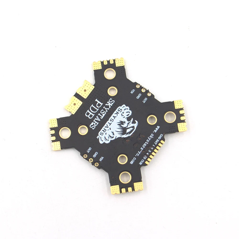 Skystars  PDB for single ESC 3oz copper 60A cont  8P socket for X or H shape frame. fpv drones