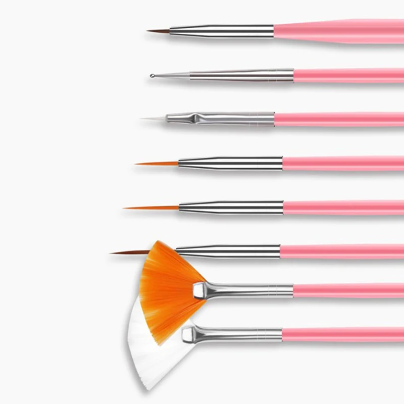 15-teiliges professionelles Nail-Art-Pinsel-Set für Maniküre, Strass, Acryl-Pinsel-Set, UV-Gel-Nagellack, Nägel, Futter, Stift, Farbverlauf