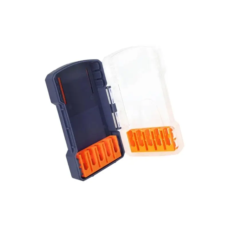 

652F Чехол-органайзер для сверл, съемные держатели, пластиковый ящик для хранения инструментов для профессионалов