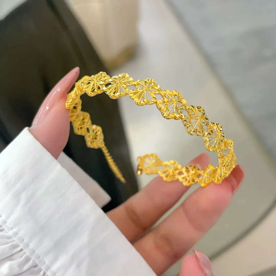Dragon scale silver bracelet high-end sense light luxury car flower opening bracelet jewelry women
