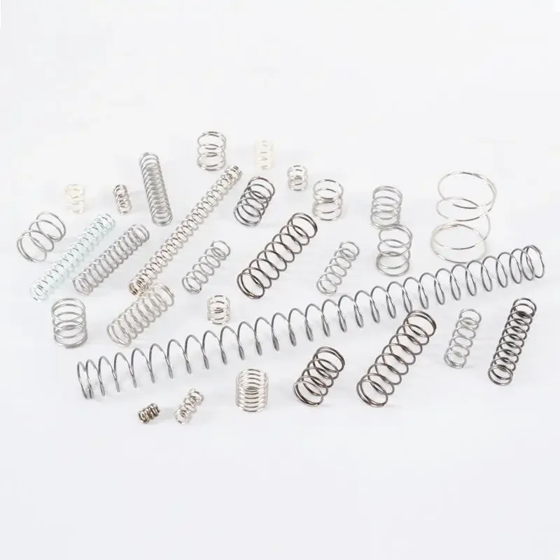 9pcs 0.6mm wire diameter 5.0mm out dimeter compression spring watch with necklace stainless steel springs 7-9mm long