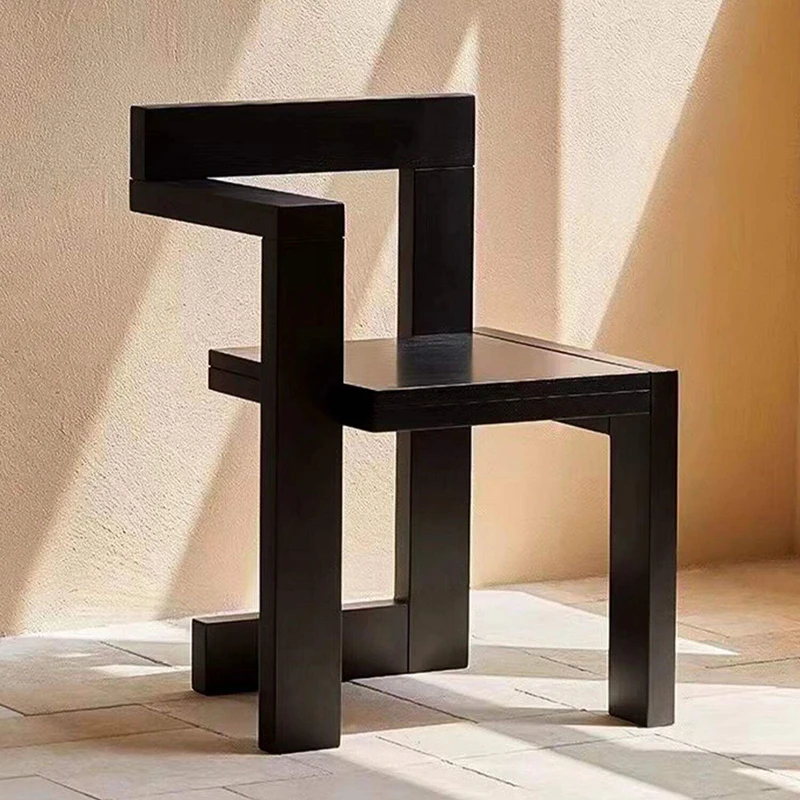 Creative Building Blocks Chair,Solid Wood Living Room Chair,Vintage Dining Stool,Leisure Armchair,Makeup Stool,Nordic Furniture