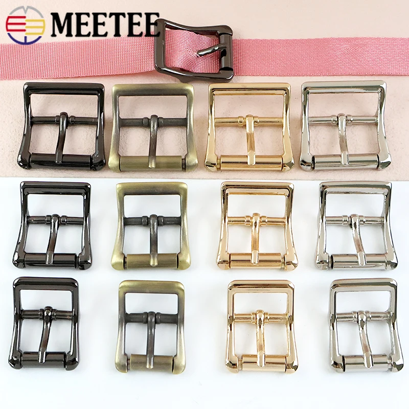 

2/5Pcs 20-32mm Meetee Belt Metal Buckles Pin Buckle for Shoes Bag Strap Adjuster Clasp Dog Collar Hook Leather Craft Accessory