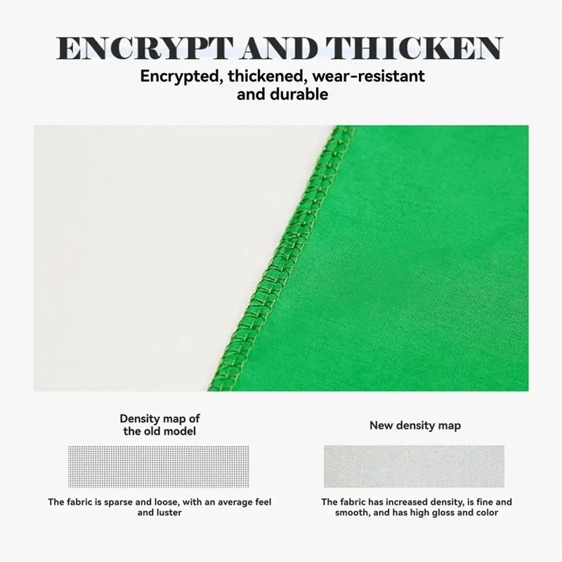 JABS-3X3/3X4 metros recorte de fotos transmisión en vivo fondo verde recorte de tela tela verde cifrado engrosado