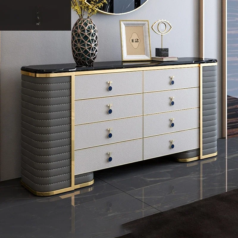 

Modern simple light luxury, entrance cabinet, dining side cabinet, chest cabinet, high-end file model room