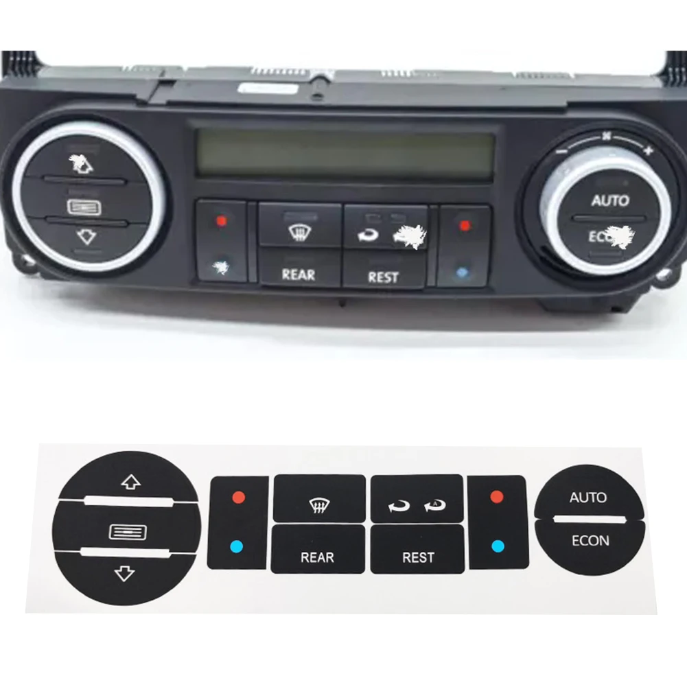 1 Uds. Para T5 para T6 botón de interruptor de aire acondicionado de coche pegatina de reparación accesorios de interruptor de perilla desgastada para el clímax