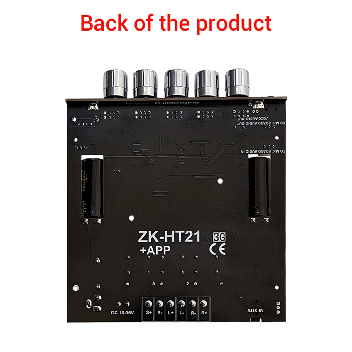 -HT21 Bluetooth Power Amplifier Board 2.1 Channel 2x160W+220W Subwoofer TDA7498E Digital Amplifier Module with Case