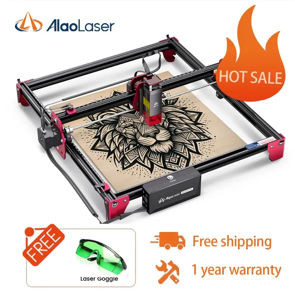 AlgoLaser DIY KIT Mini 2W High Precision Laser Engraving Machine Small Size Simple Operate Making Personalized Christmas Gifts