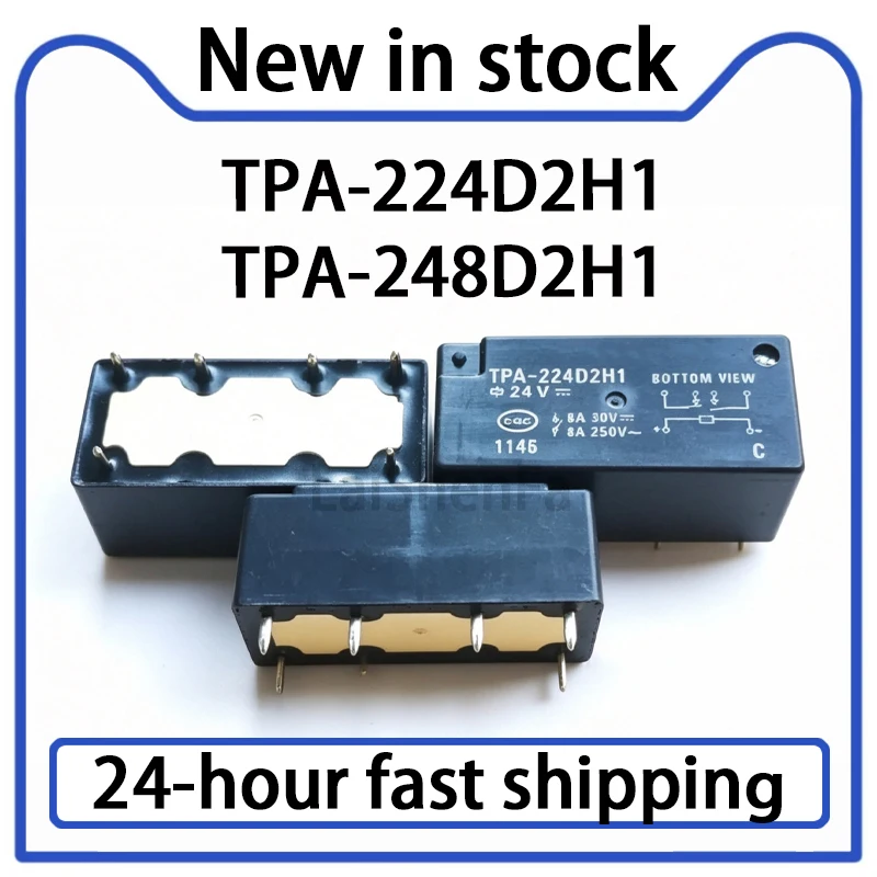 1PCS New TPA-224D2H1 TPA-248D2H1 6-pin Relay