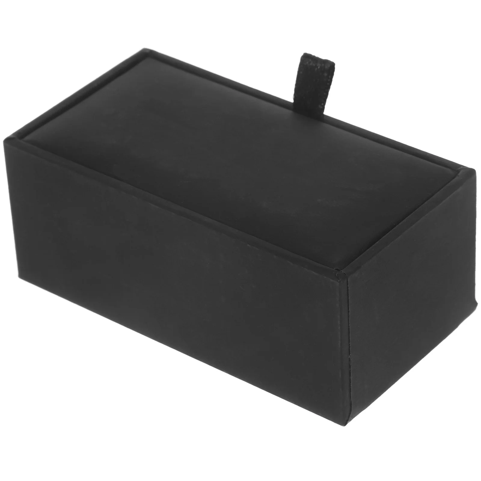 

Black Box for Cufflinks Empty Storage Case Display Jewelry Gift Packaging Portable Travel Organizer Box