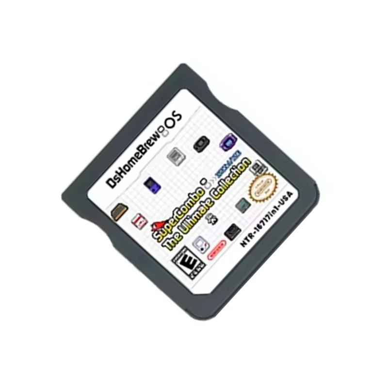 A52T DS 16171 في 1 بطاقة ذاكرة Supercom Super Com مع بطاقة 128G TF SDHC محول لـ NDS لـ NDSL 3DS XL 2DS XL لعبة فيديو Conso #3