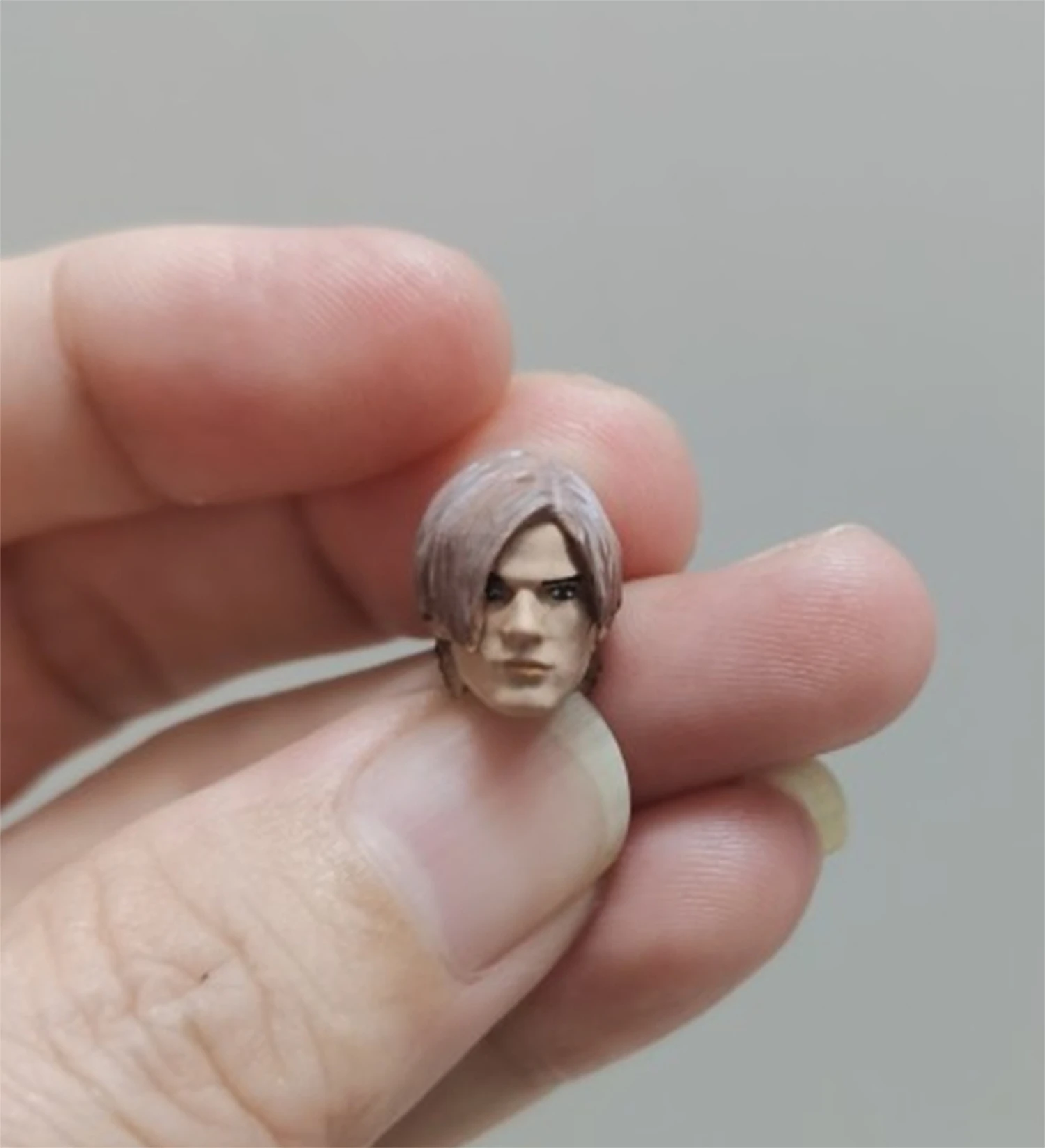 1/18 Scale Head Carving Leon Scott Kennedy Male Soldier Model PVC 3.75Inch Action Figure Body Doll Collection DIY