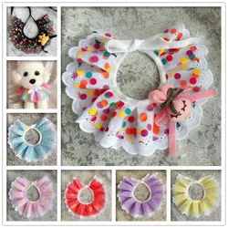 Cute Dog Collar Pet Accessories Puppy Kitten Bandana Bibs Little Cat Neckerchief Adjustable Neck Strap Necklace Pet Products#1-9