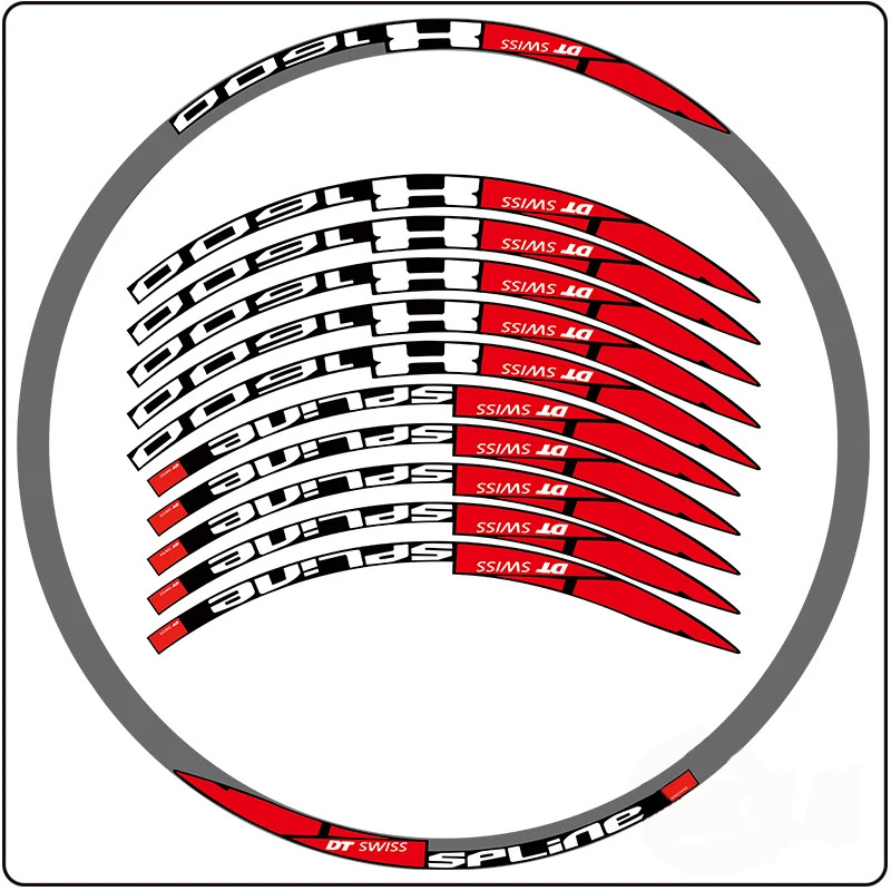 DT x1600 Road Bike Wheel Stickers Bicycle Rim Decals MTB Waterproof Decorative Film Cycling Accessories Width 20 30 40mm