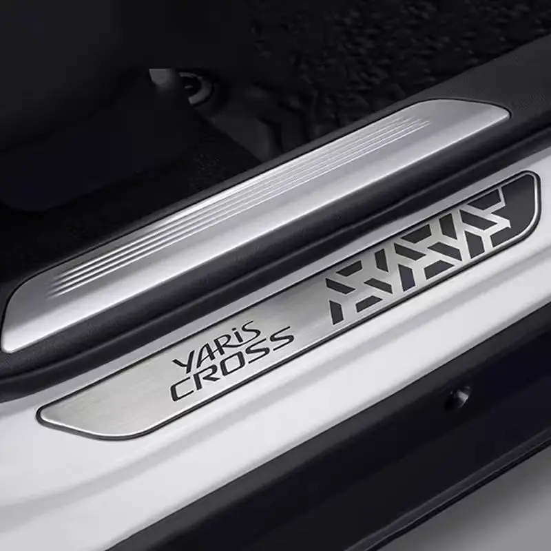Bandes de seuil adaptées à 24 Toyota Yadditif CROSS, pédales d'accueil, bandes de seuil Yadditif