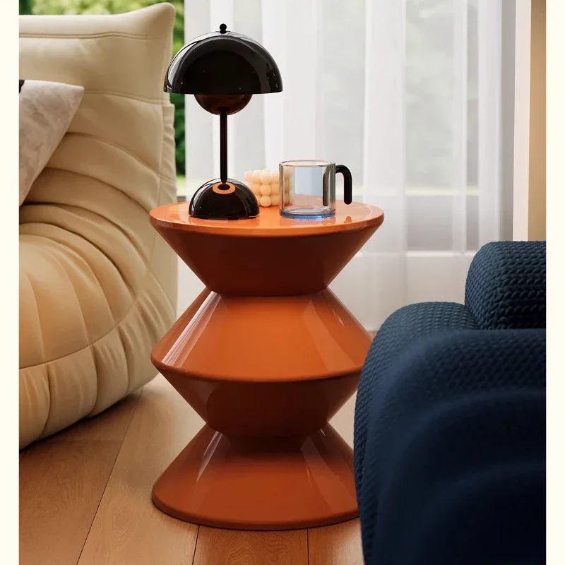 

Nordic shoe change small stool household living room bench creative round simple plastic