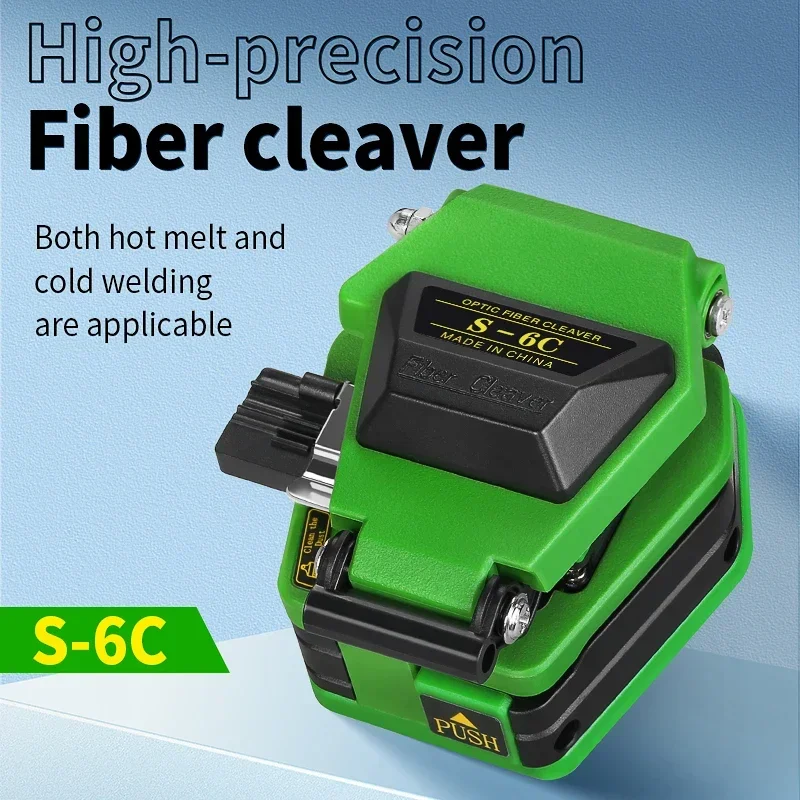 

COMPTYCO High Precision FTTH Fiber Optic Cutter for Fusion Splicing S-6C Hot Melt Tools Optical Fiber Cleaver