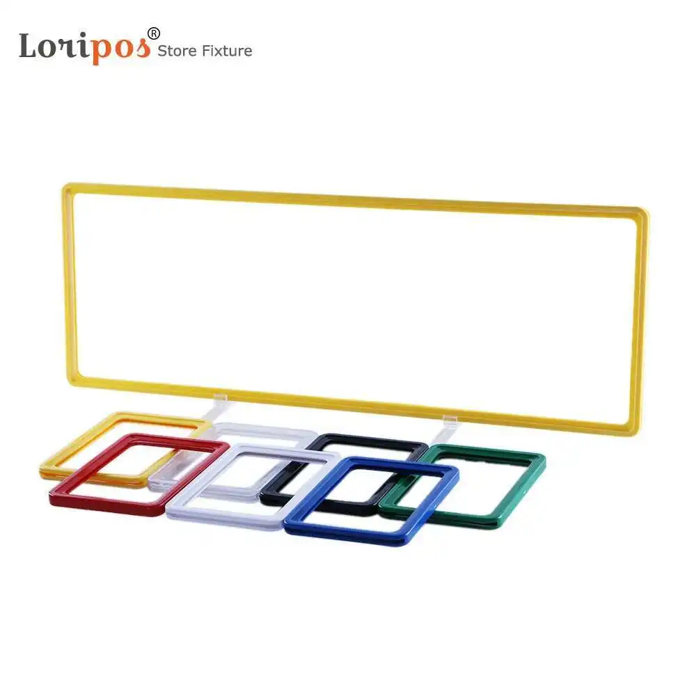 1Set A4 Shop Shelving Counter Top Pos Sale Sign Snap Frame Stand Up Poster Rack Table Price Holder