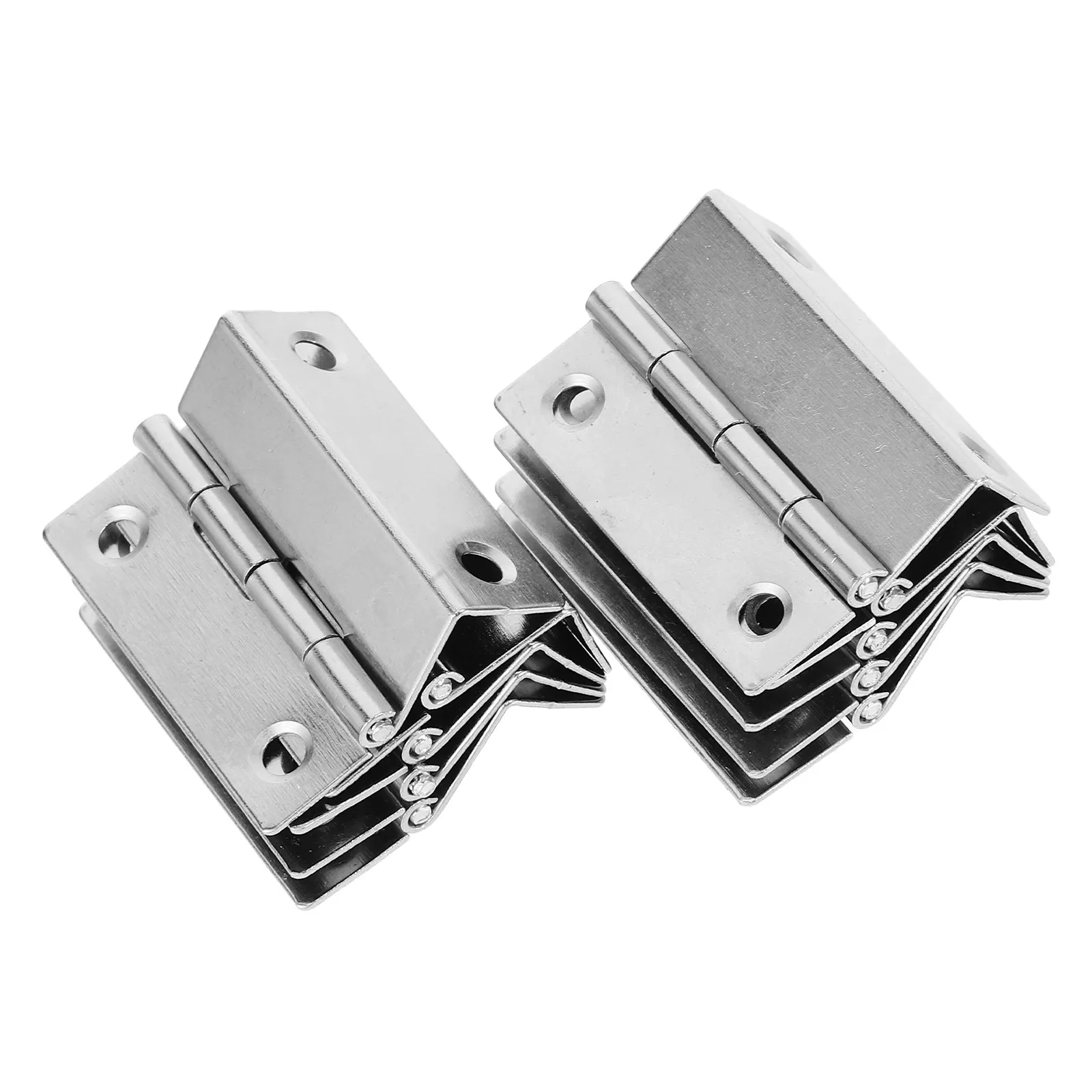 10Pcs Precision Flat Hinge Right Angle Cabinet Door Hinges Load Bearing Silent Smooth Operation for Kitchen Cabinets Wardrobe