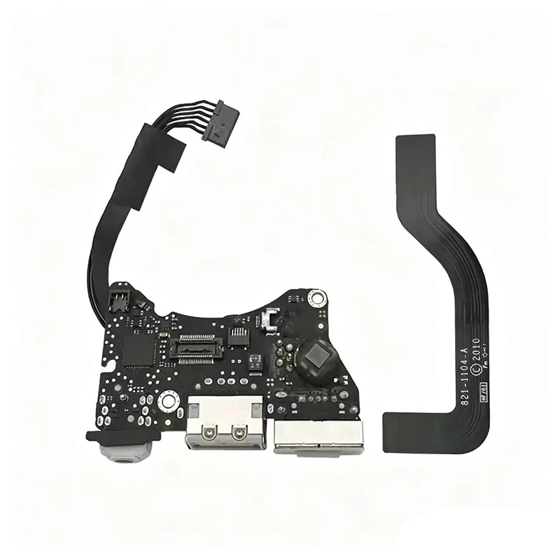 Original For Macbook Air 11" A1370 2010 Year laptop USB audio DC Power Jack DC-IN Charging Flex Cable board 820-2827-B view 2