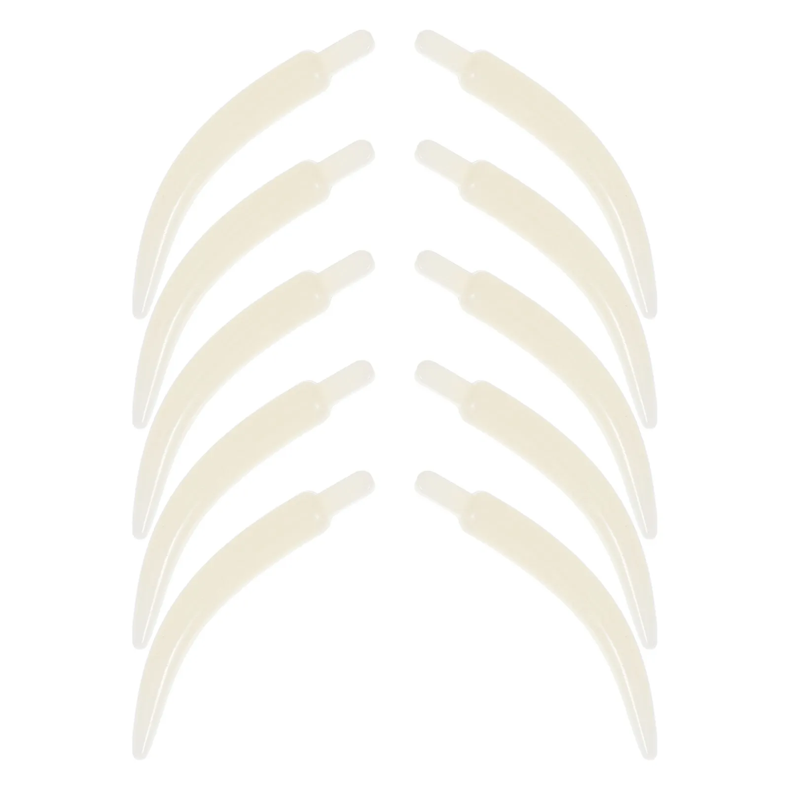 

100Pcs Lightweight Faux Ivory Elephant Tooth Charms Plastic Animal Pendants for DIY Jewelry Making Bracelet Charm Beads Dangle