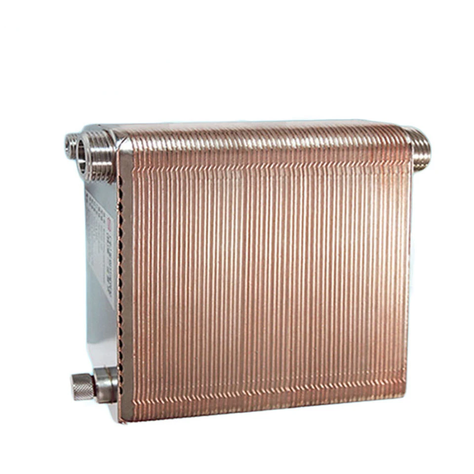 Brazed plate heat exchanger for refrigeration equipment, Brazed heat exchanger