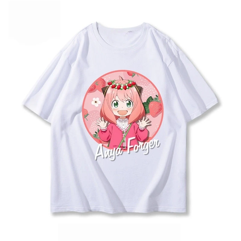 

Хлопковые летние повседневные футболки с короткими рукавами для мужчин и женщин, "SPY × FAMILY", удобная детская домашняя одежда с короткими рукавами