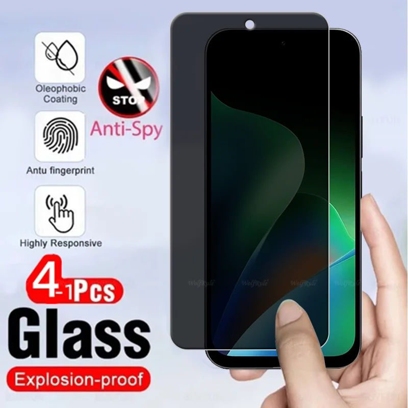 4/3/2/1 Stück für Redmi 17, Xiaomi Redmi 17, gehärtetes Glas, Displayschutzfolie für das Handy, 9H, Sichtschutz, Anti-Spionage-Funktion, für Redmi 17.