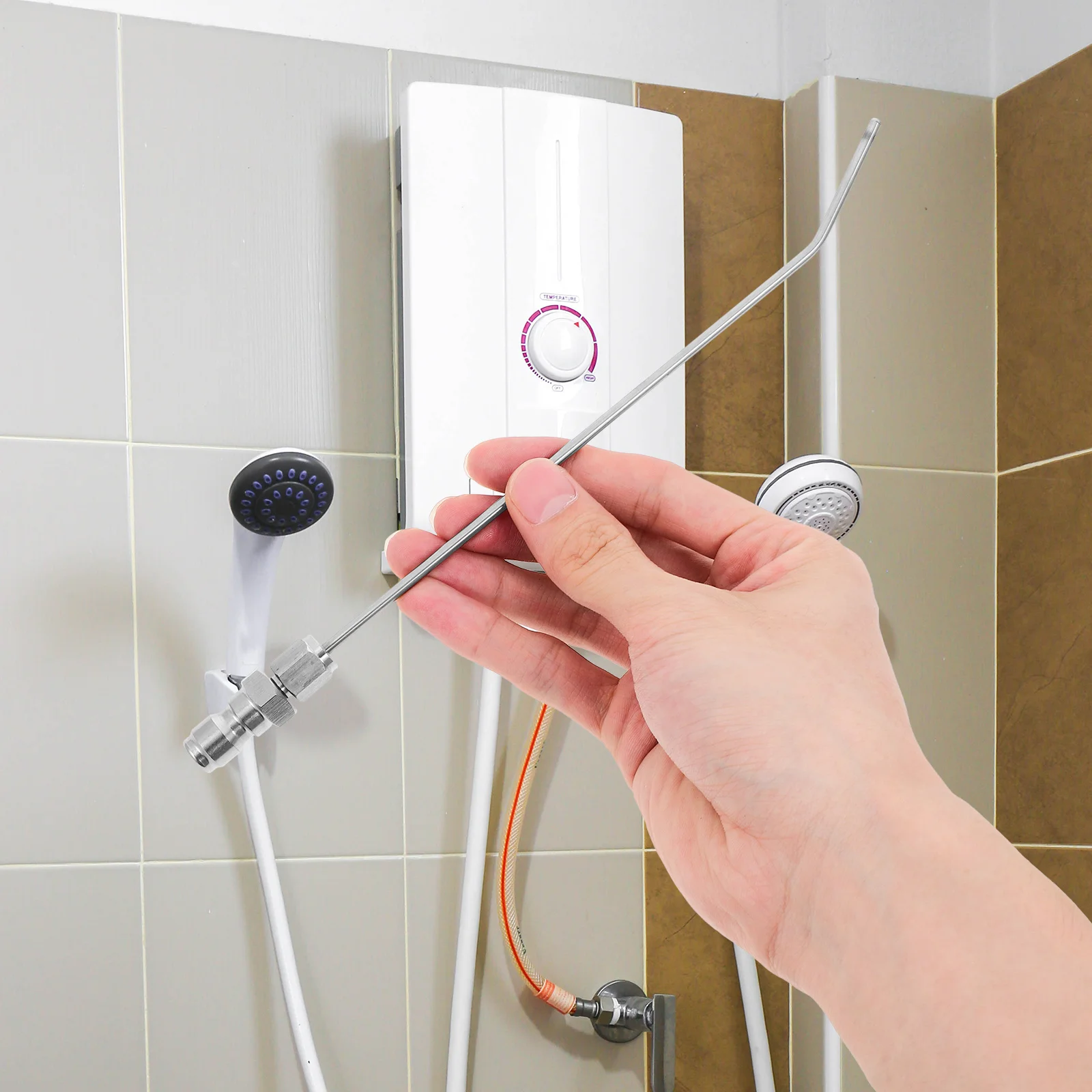 

High Pressure Washer Spray Needle Stainless Steel Flush Wand For Cleaner Nozzle Replacement Heavy Duty Cleaning Tool