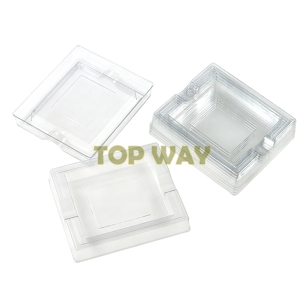 50 قطعة ل Gameboy اللون GBC الاتحاد الأوروبي الولايات المتحدة JP نسخة الأبيض واضح البلاستيك كرتون خرطوشة حالات صناديق إدراج الداخلية صينية البطانة ل GB