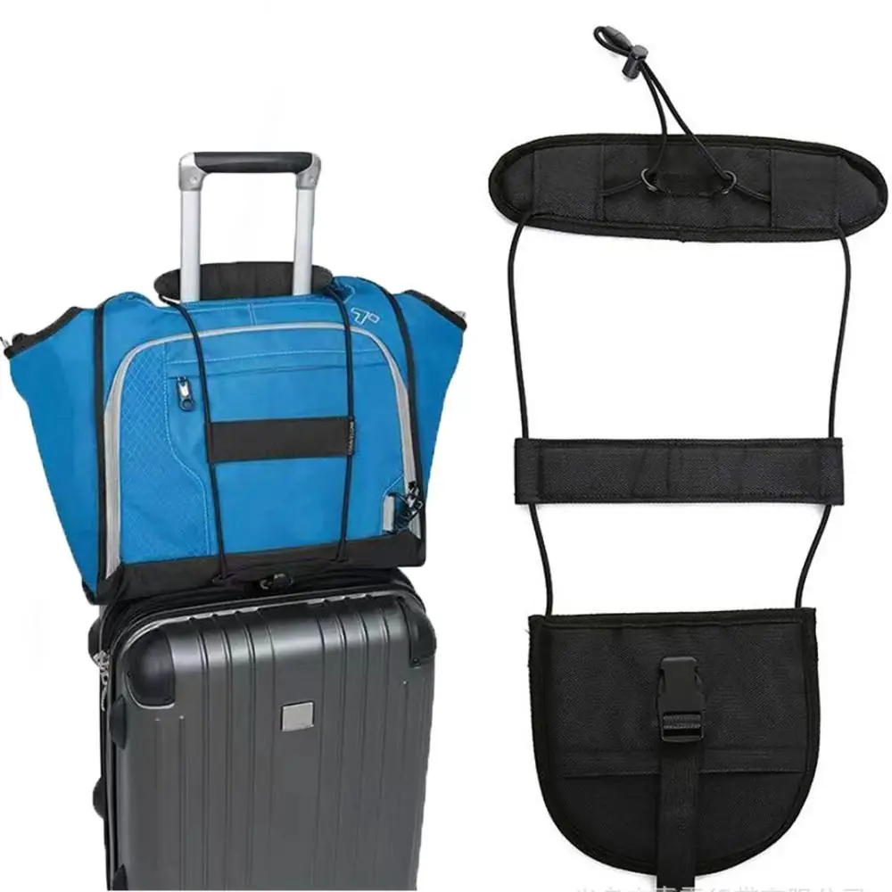 

Oxford Cloth Elastic Luggage Strap Lightweight Convenient Luggage Bungee Strap Reusable Adjustable Suitcase Fixed Belt