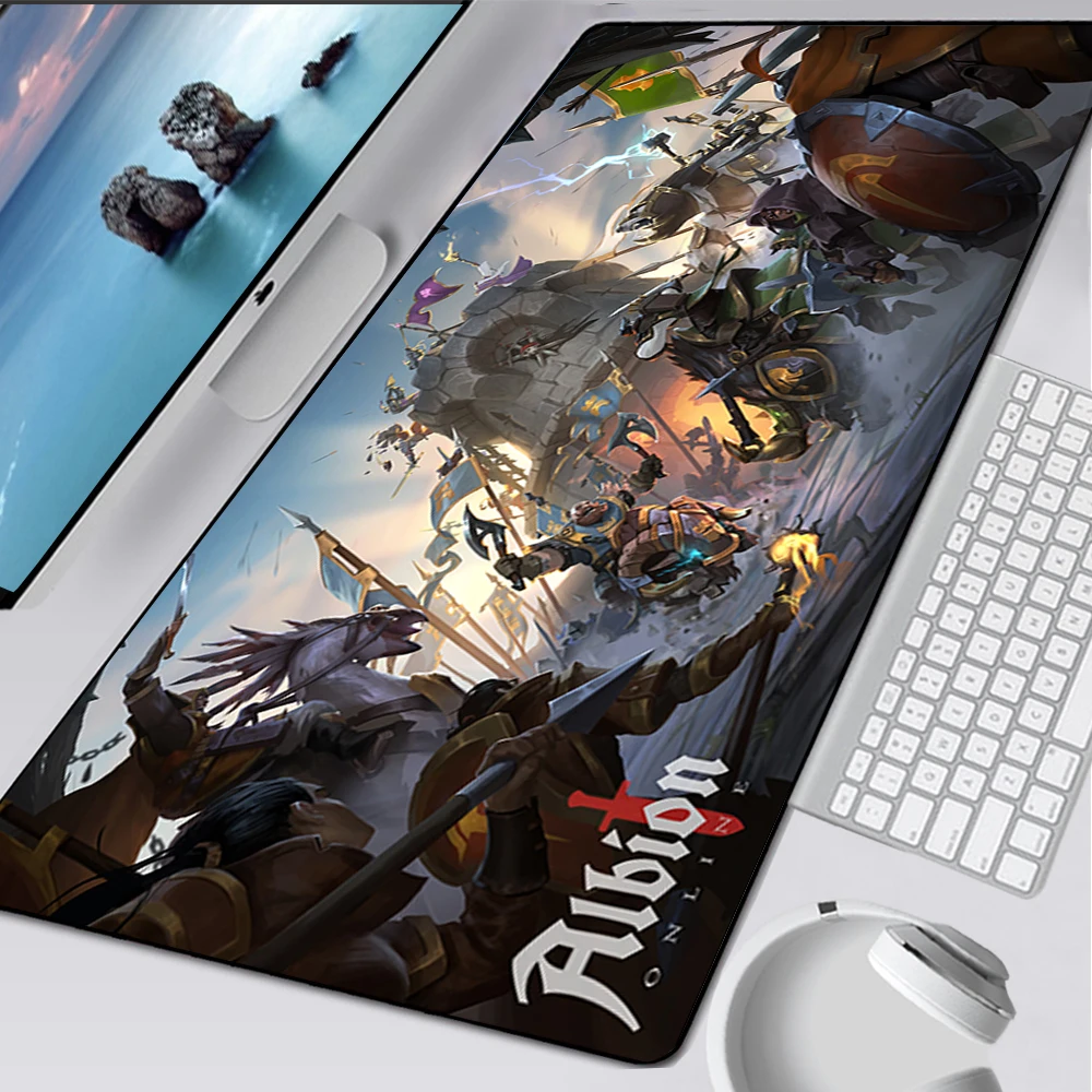 Большой игровой коврик для мыши Albion Online, компьютерный коврик для мыши, компьютерный геймерский коврик для мыши, коврик для ноутбука, коврик для мыши XXL, клавиатура настольный коврик для мышки