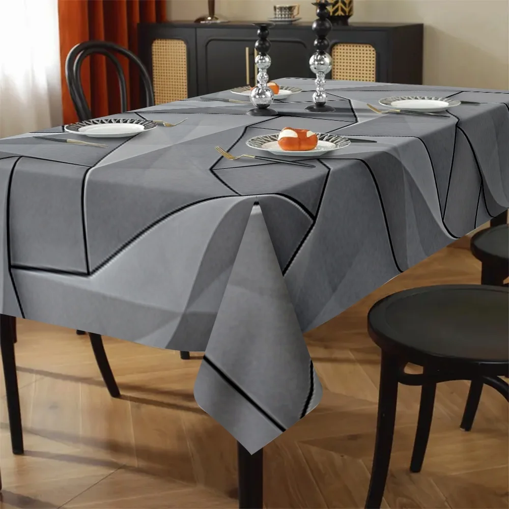 Exquisite geometric pattern tablecloth - suitable for picnics, camping, weddings, and partieszyc